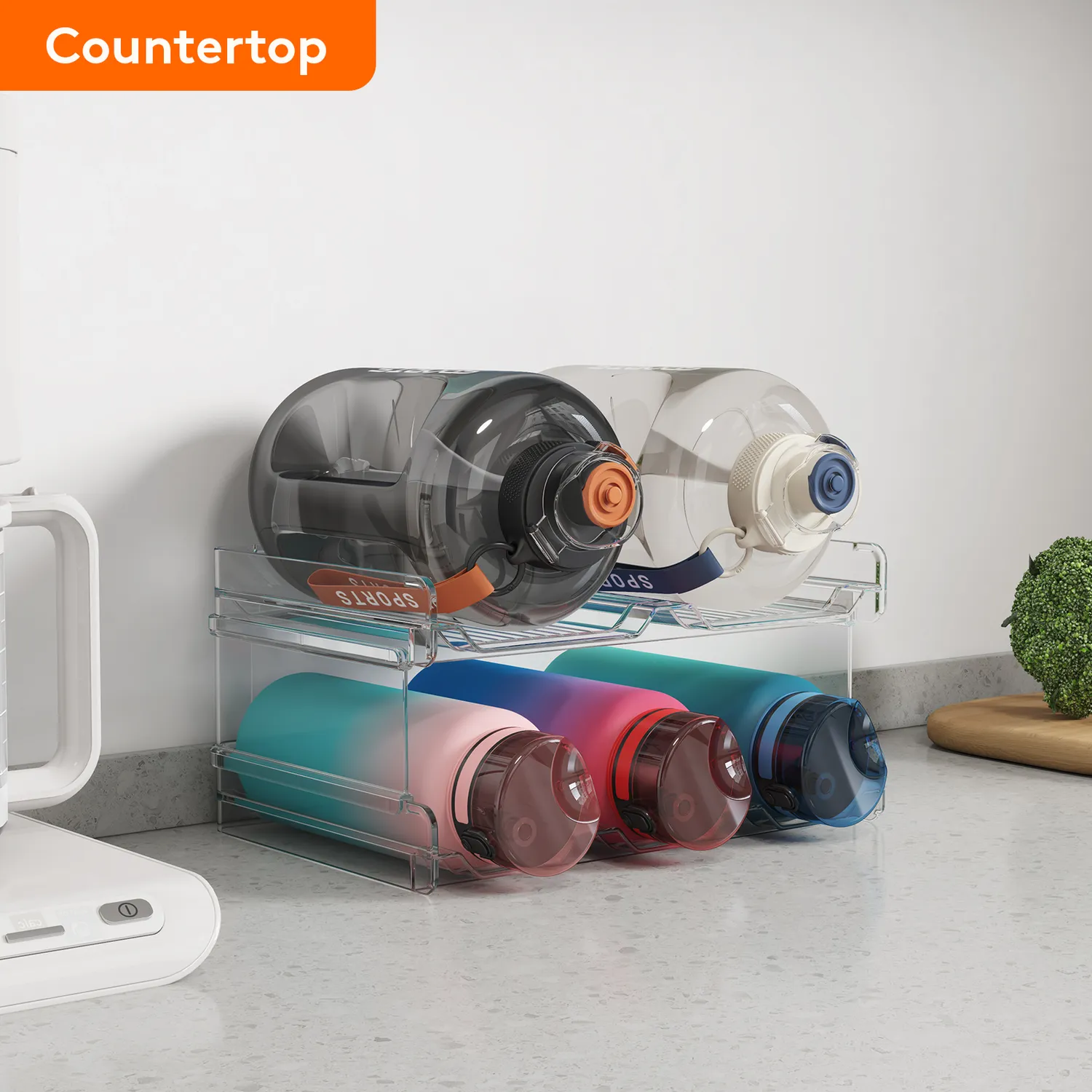 Lifewit Flaschenhalter stapelbar für 11 Flaschen PET
