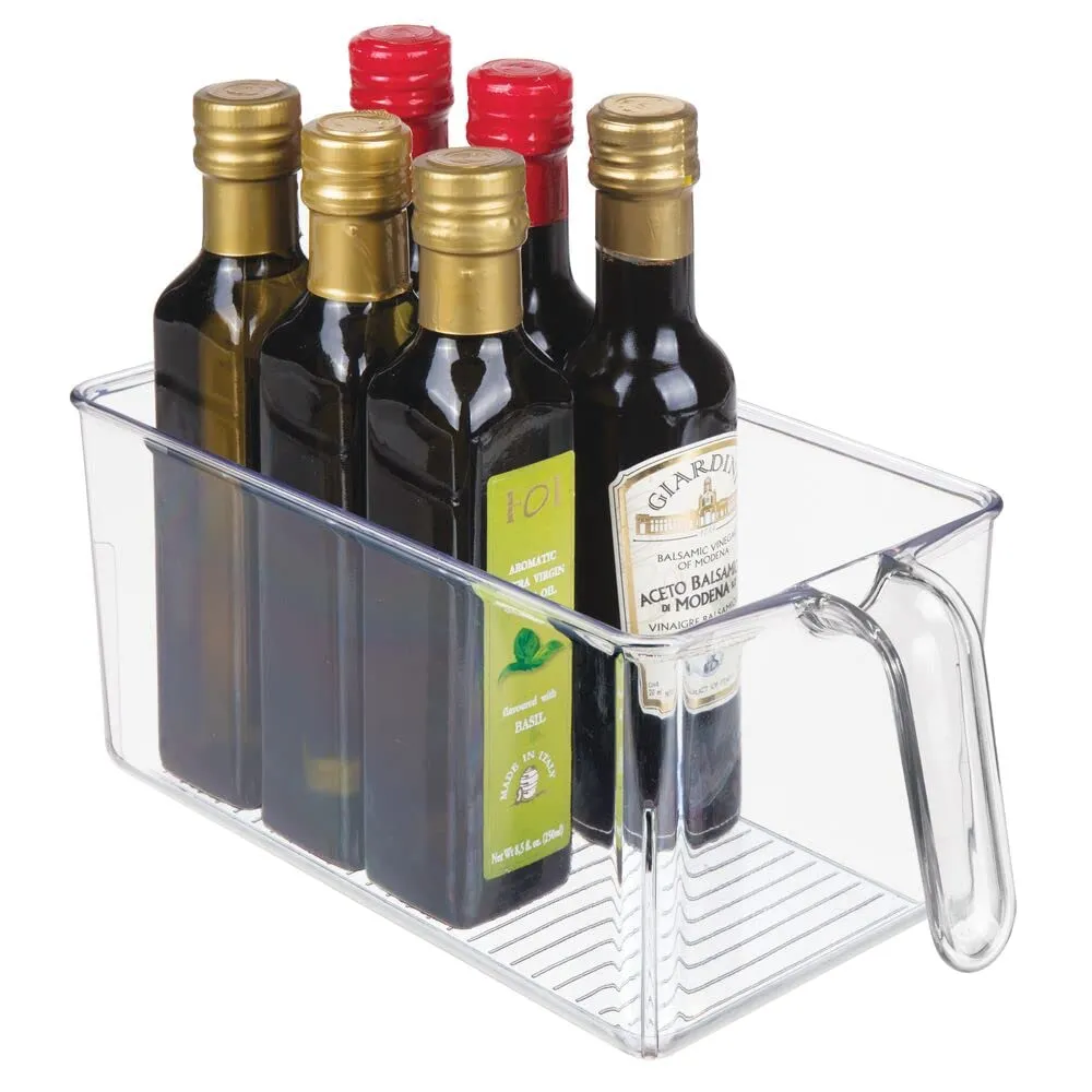 mDesign Aufbewahrungsbox Kühlschrankbox 4er-Set transparent