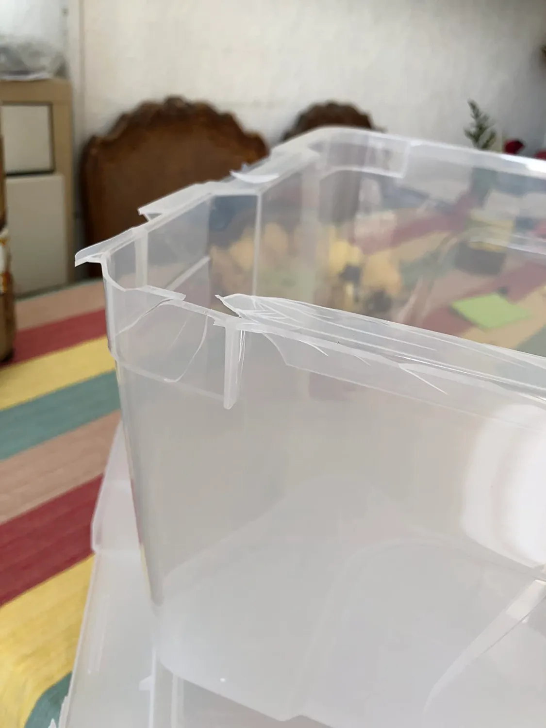 Iris Ohyama NTB-30 Aufbewahrungsbox 30 L 6er-Set transparent