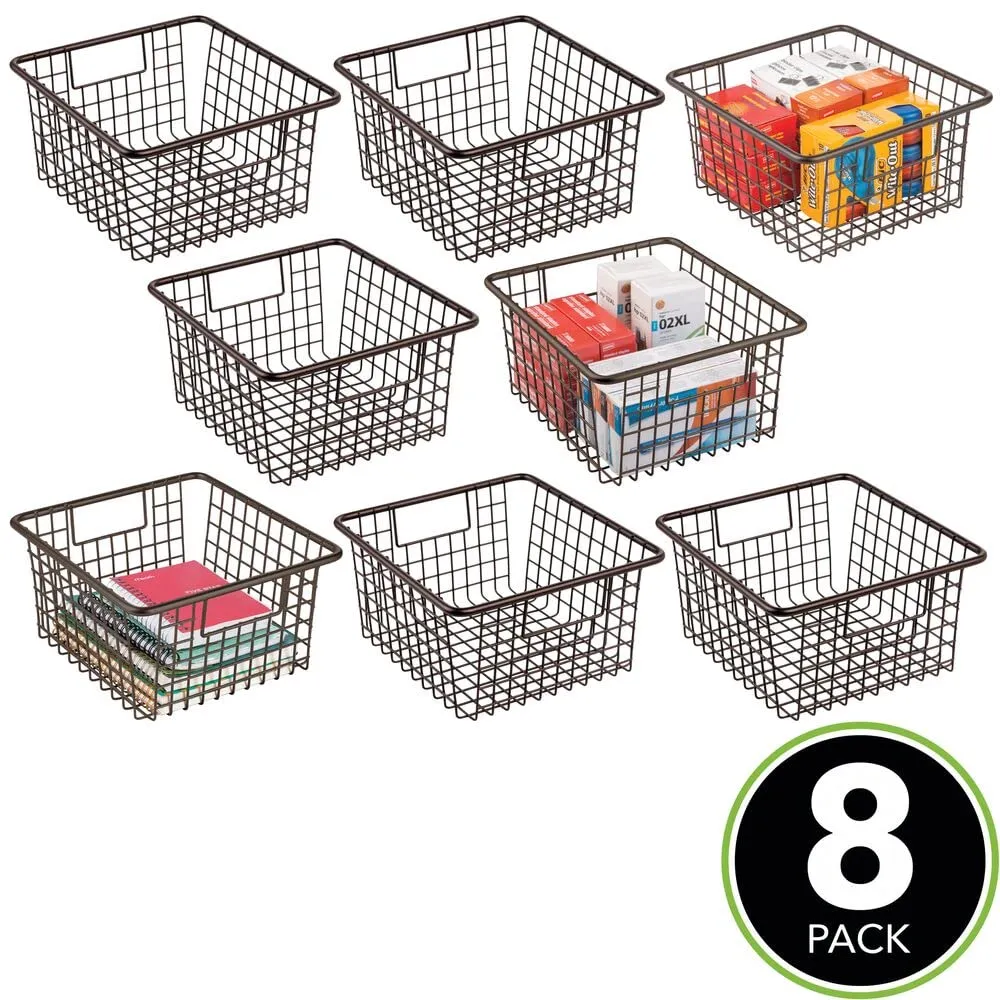 M Design Organizer Gitterbox 8er-Set bronzefarben Metall