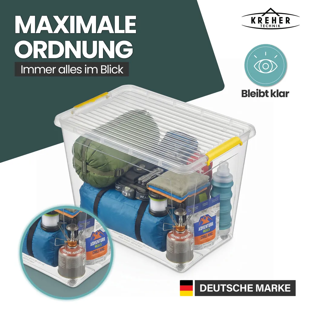 Kreher Simple Store Aufbewahrungsbox 145L transparent