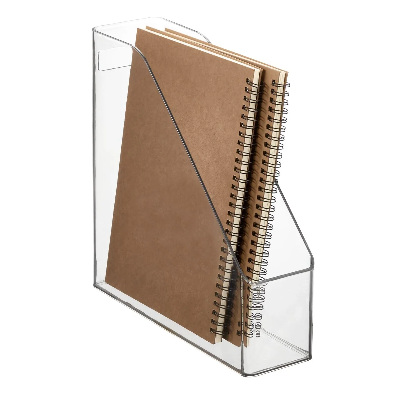 mDesign Ligne Aktenordner Stehsammler transparent 4er-Set