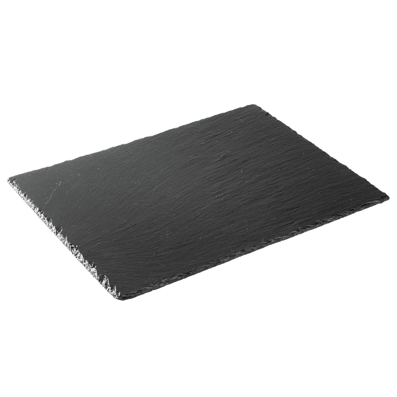 M Design Schieferplatte Serviertablett schwarz 40 cm