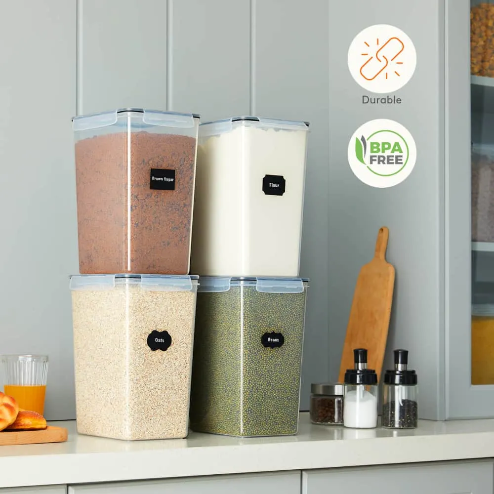 Lifewit Vorratsdosen 4x5,2L mit Deckel Luftdicht
