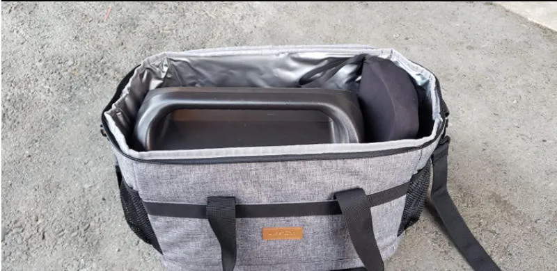Lifewit Large Lunch Cooler Kühltasche 30L Grau isoliert