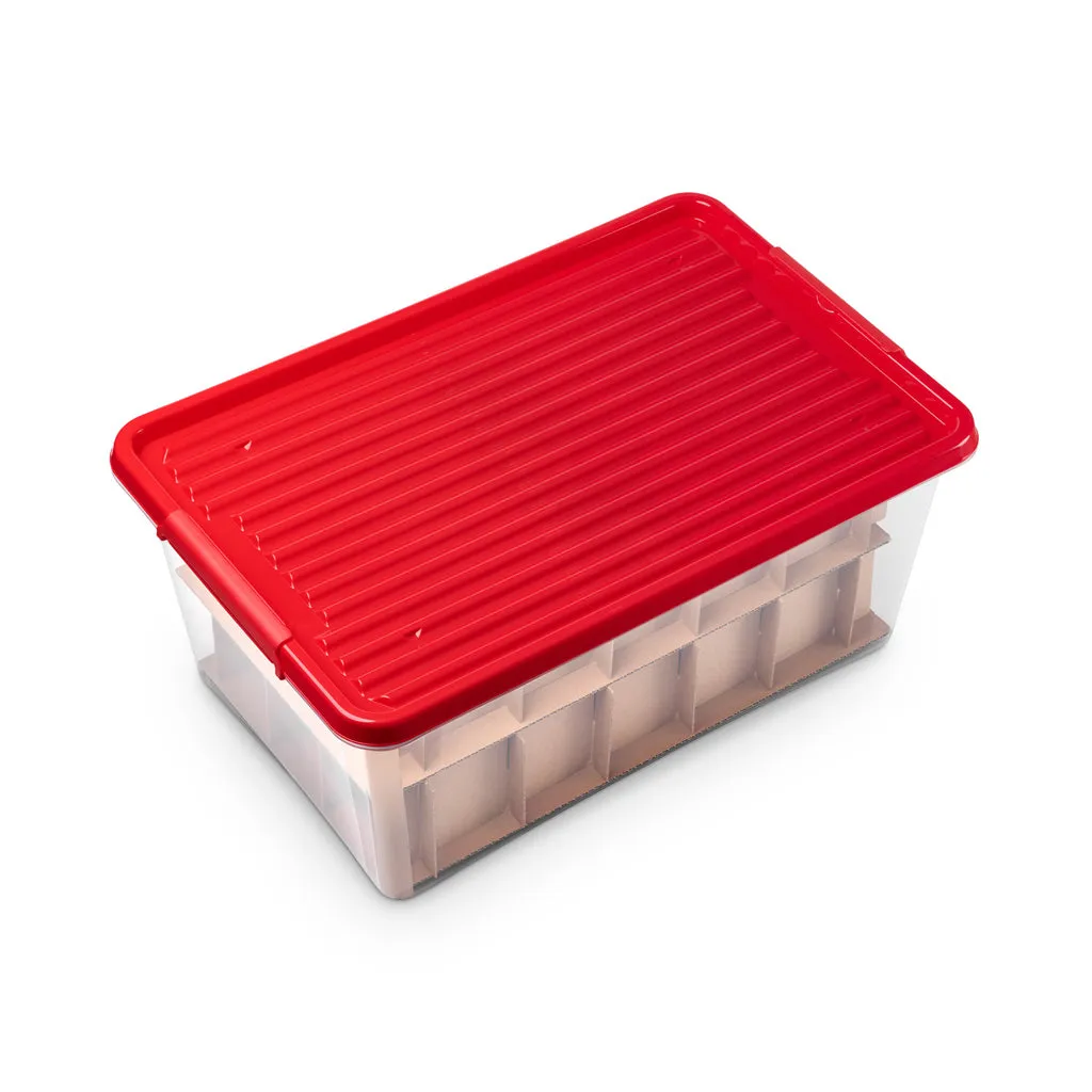 Kreher X-Mas Box Aufbewahrungsbox 40 Liter mit Deckel