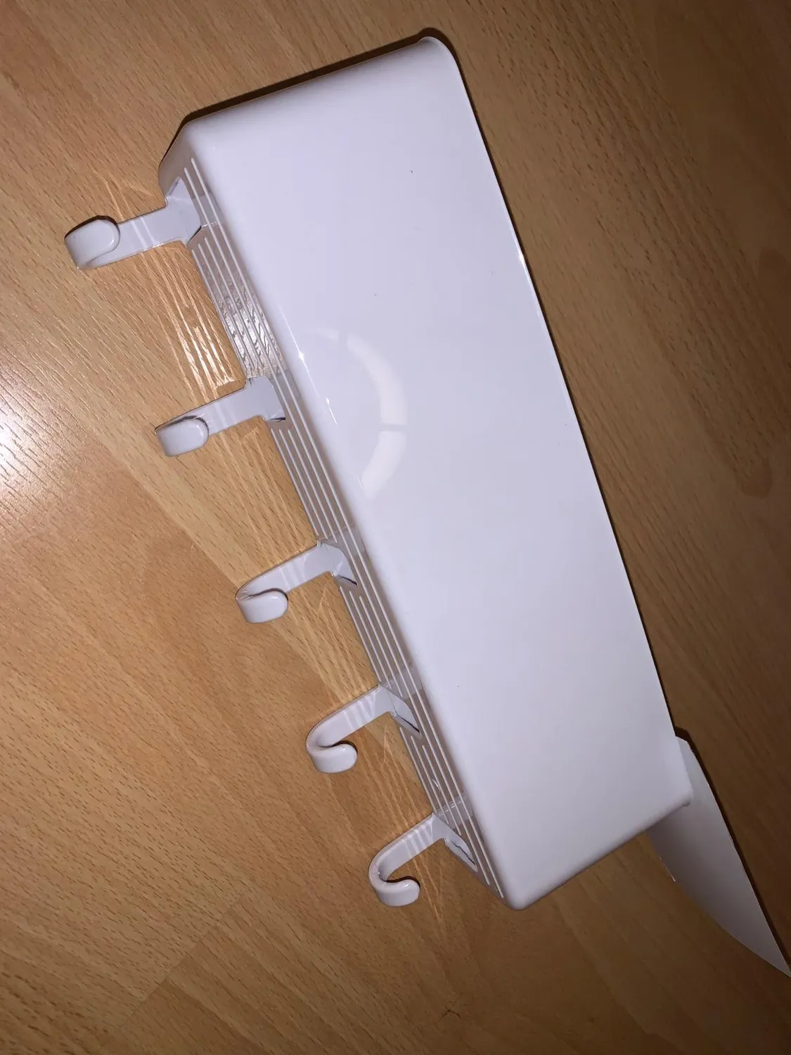mDesign Schlüsselkasten Weiß Wand mit Ablage 5 Haken