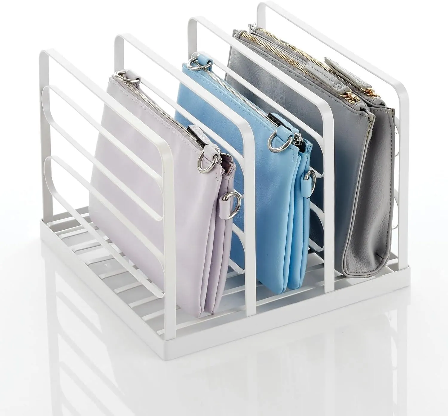 M Design Clutch Organizer Metall 2er-Set mattweiß 5 Fächer