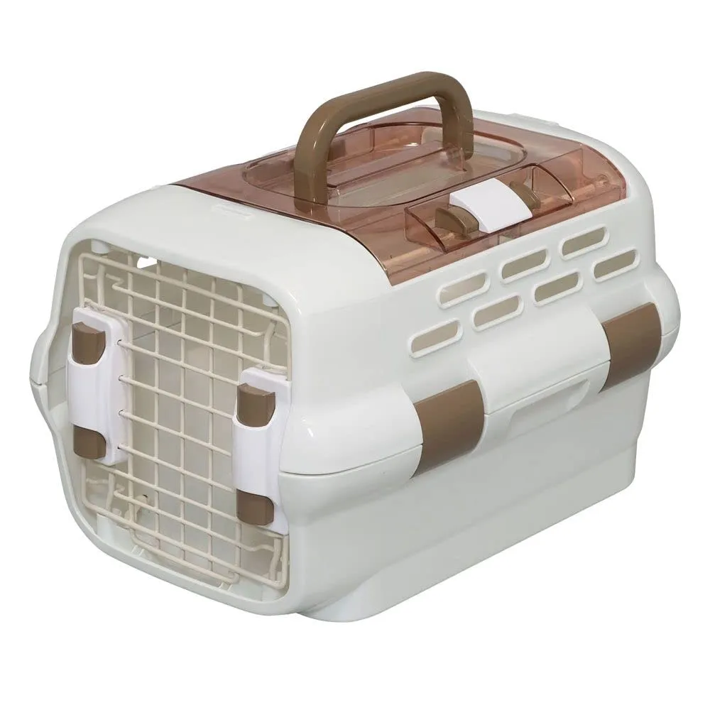 Iris Ohyama FC-550 Transportbox Katze Hund S 55x31,5x36,4 schwarz