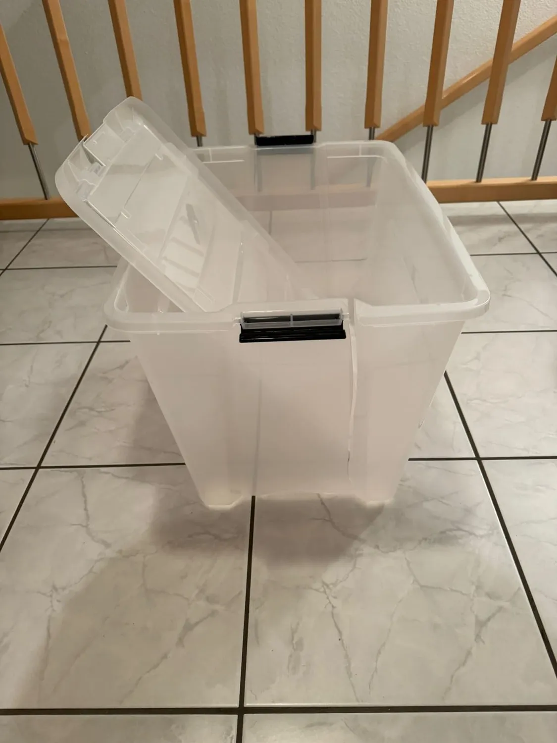 Iris Ohyama DDNTB-5 Aufbewahrungsbox 5L 6er transparent stapelbar