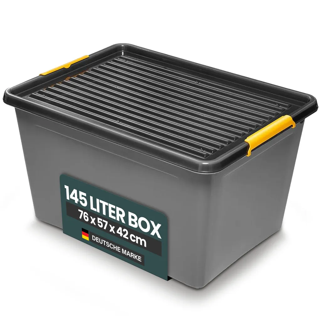 Kreher Solid Box Aufbewahrungsbox mit Deckel 60 L