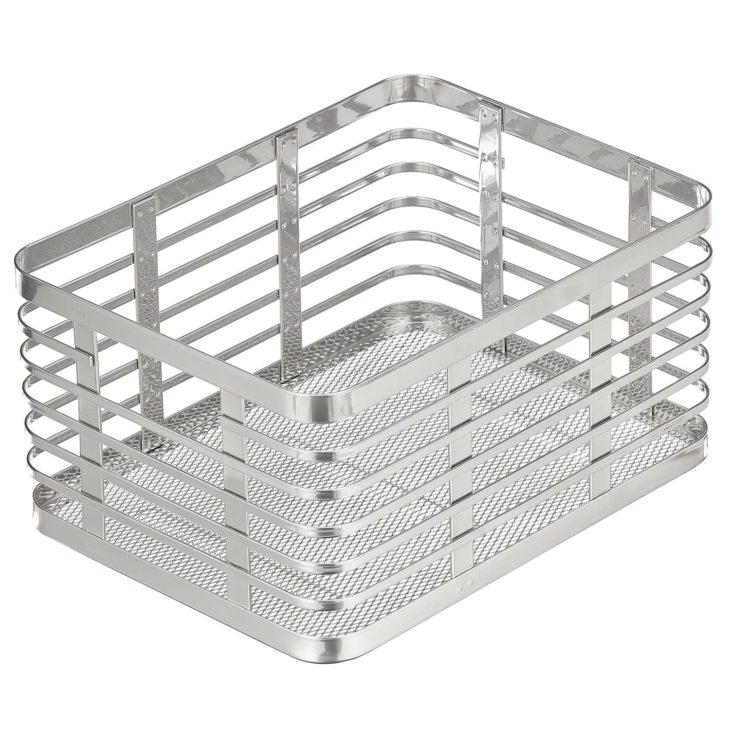 M Design Allzweckkorb Drahtkorb Silber 30,5 cm