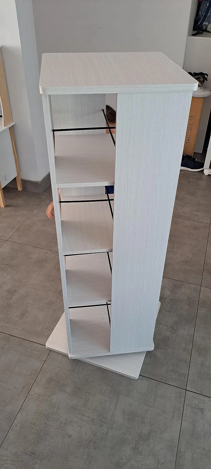 Iris Ohyama Revolving Book Shelf RBS-4S Eiche grau