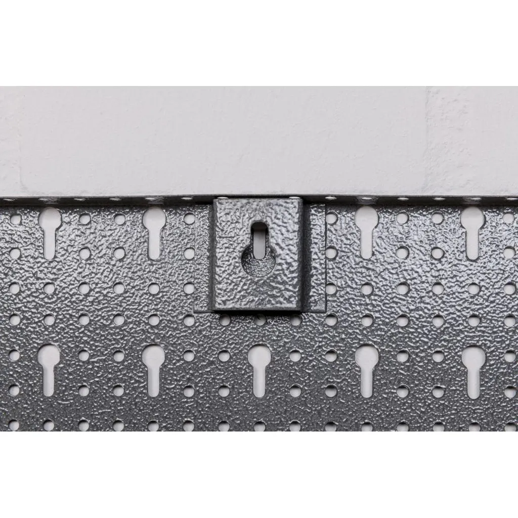 Kreher Werkzeuglochwand Metall 160x60 cm 22-tlg Hakenset grau