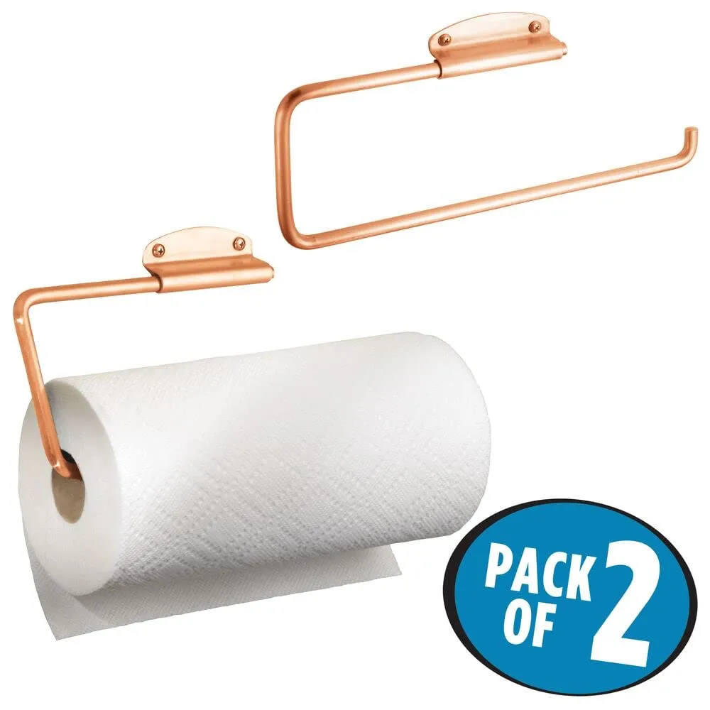 mDesign Küchenrollenhalter Wandmontage 2er-Set Kupfer
