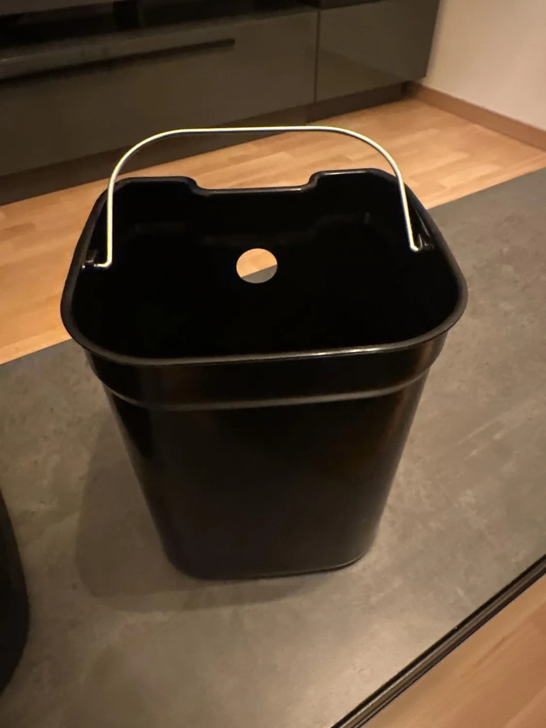 Black Mülleimer Bad 5L dunkelgrau Softclose