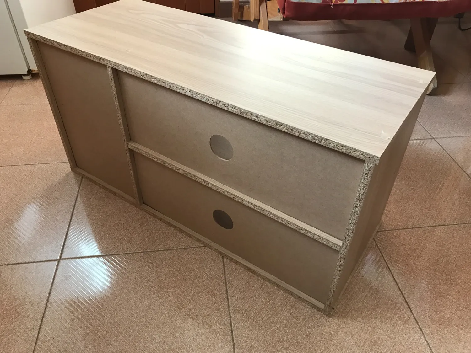 Iris Ohyama MDB-3S TV-Schrank hellbraun für 43 Zoll
