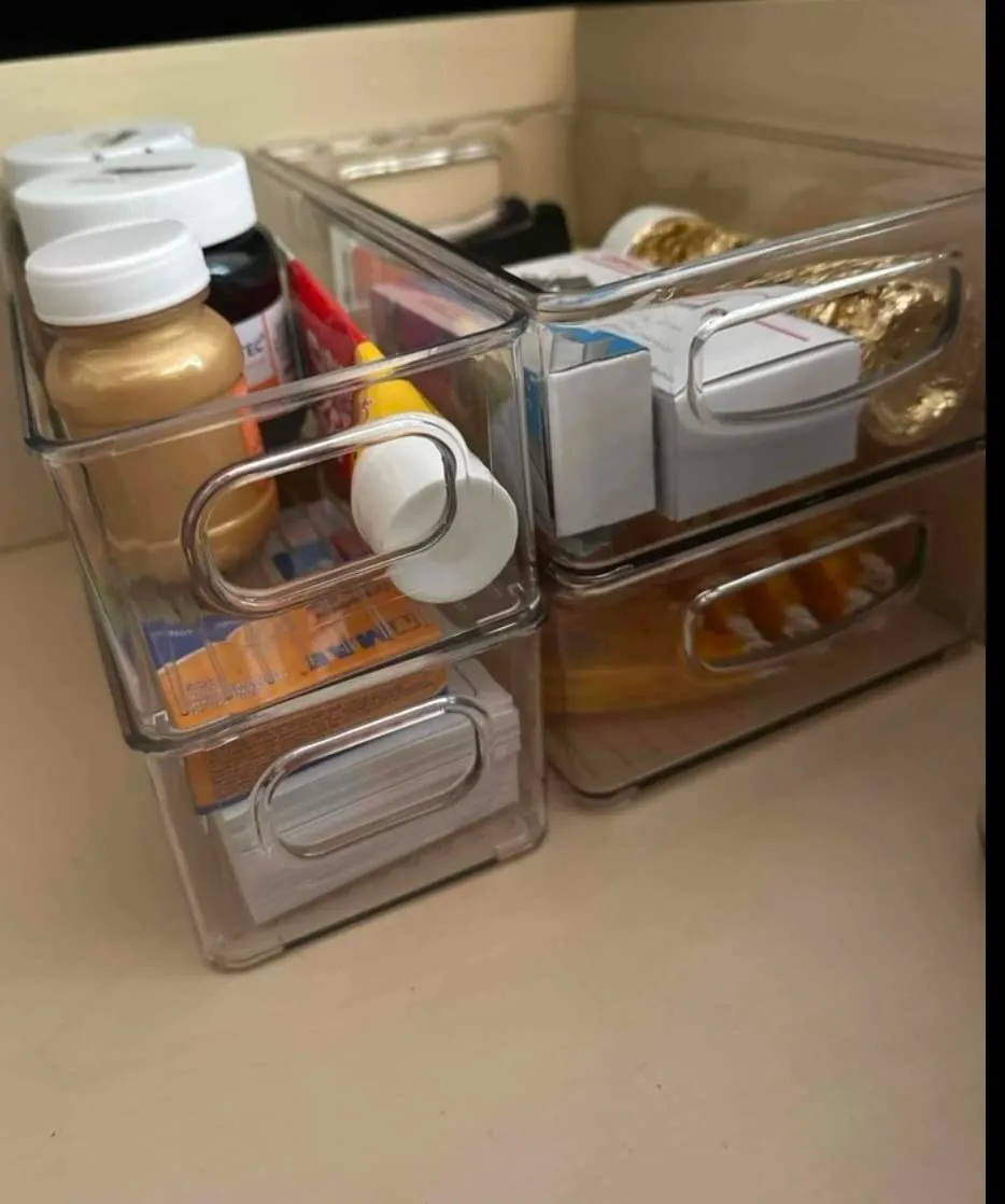 mDesign Schreibtisch Organizer transparent 2er-Set