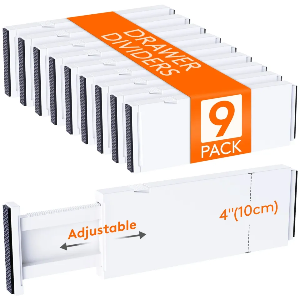 Lifewit Schubladenteiler 10 cm 9er-Pack Weiß