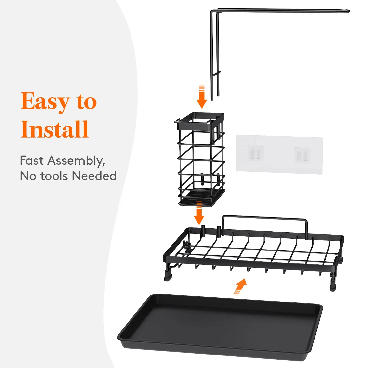 Lifewit Spülbecken Organizer Küchen Caddy Abtropfhalter