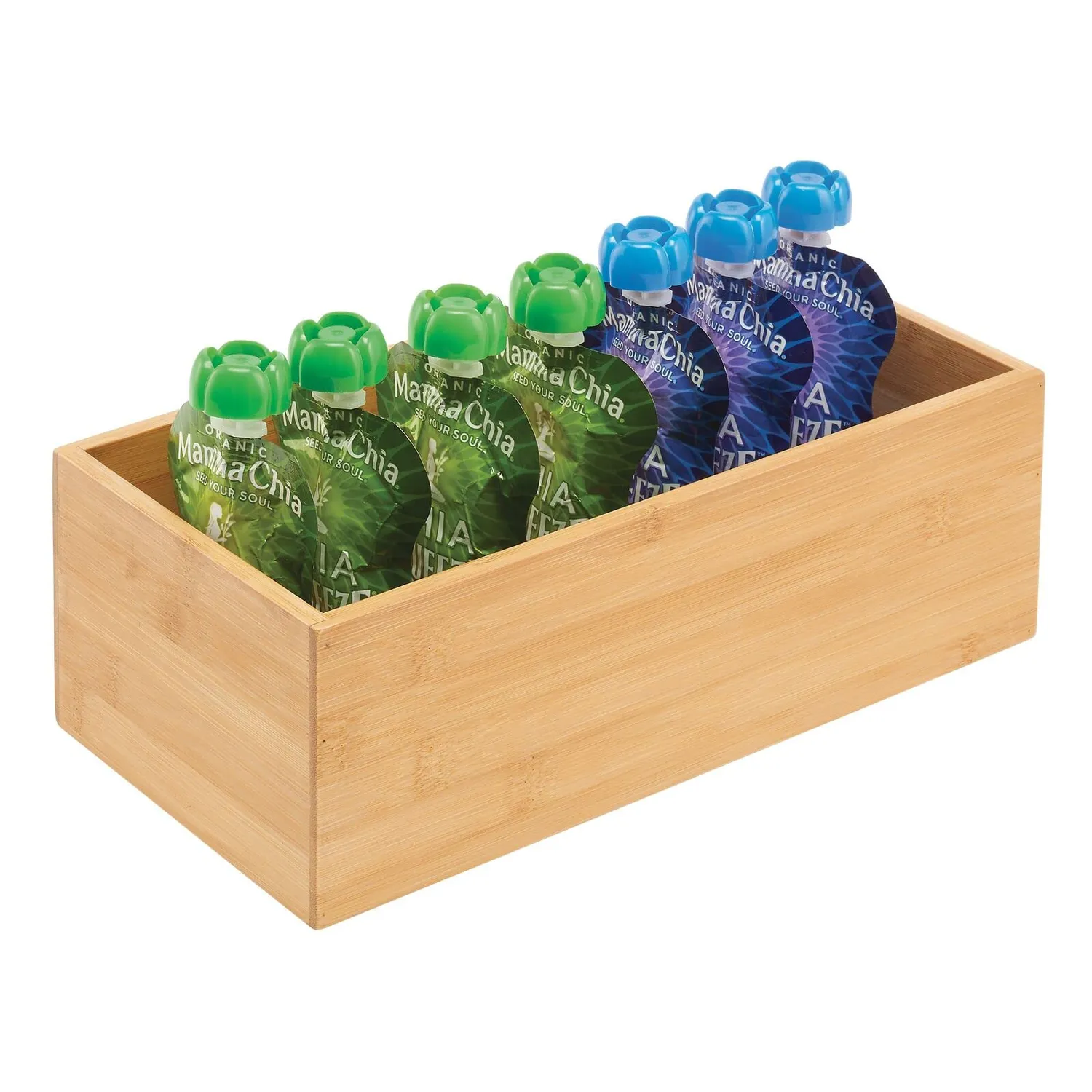 M Design Bambusbox 2er-Set 15,2x30,5x10,2cm natur
