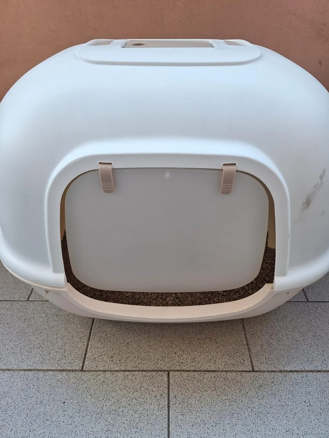 Iris Ohyama WNT-510 Katzentoilette geschlossen beige für Katzen bis 5kg