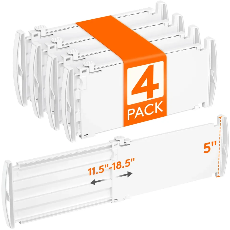 Lifewit Schubladentrenner 4er Pack verstellbar 12,8 cm