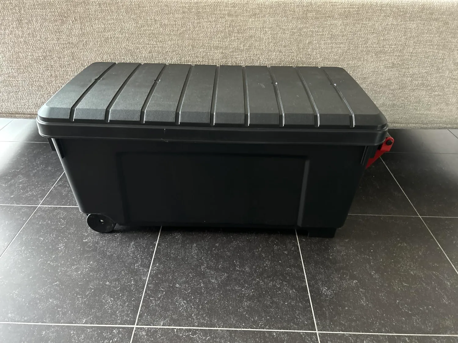 Iris Ohyama SIA-75 Aufbewahrungsbox 75L 3er Set schwarz robust