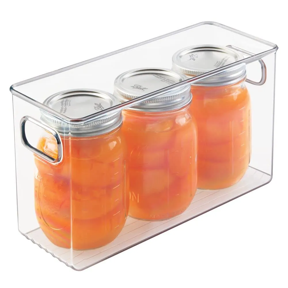 mDesign Aufbewahrungsbox Kühlschrankbox 2er-Set transparent