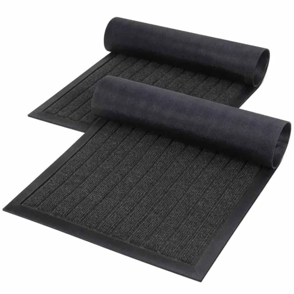 Lifewit Fußmatte Innen Grau 90x59 cm dünn rutschfest