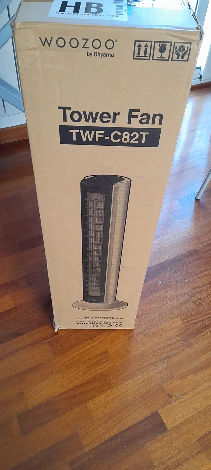 Iris Ohyama Woozoo TWF-C82T Turmventilator weiß leise