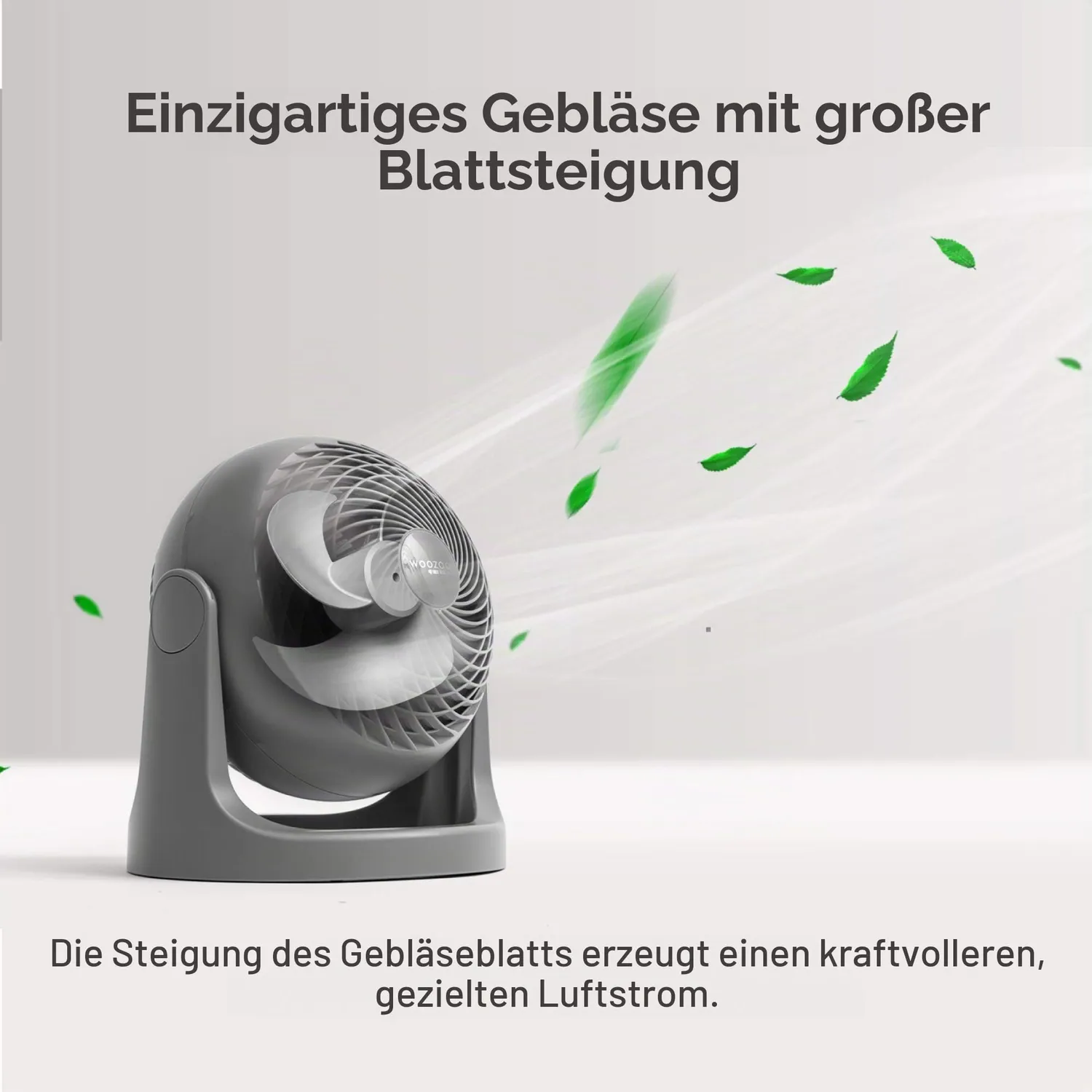 Woozoo PCF-HE18 Tischventilator weiß 23 m² kompakt