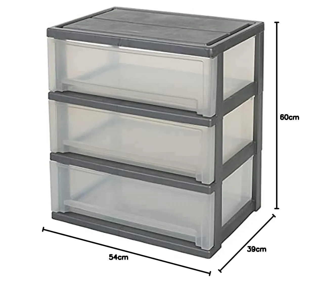 Iris Ohyama Smart Wide Chest SWC-503 Rollcontainer 3 Schubl