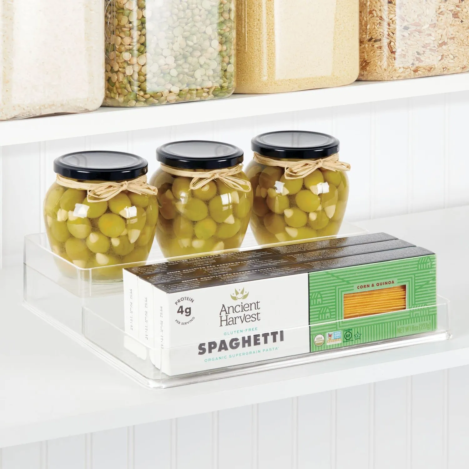 mDesign Gewürzregal 2er-Set transparent 2-stufig Küche