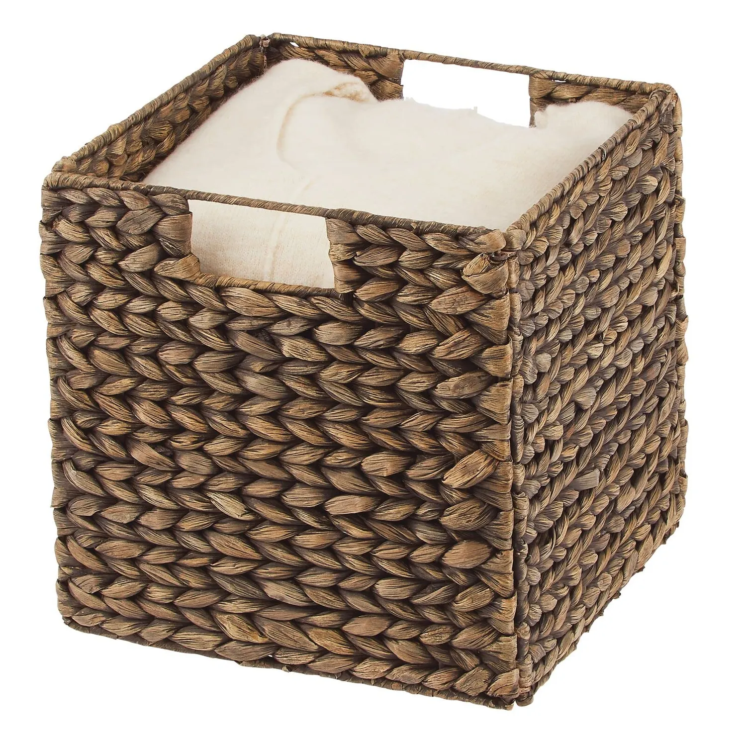 mDesign Aufbewahrungskorb Wasserhyazinthe 2er Set 26,7 cm