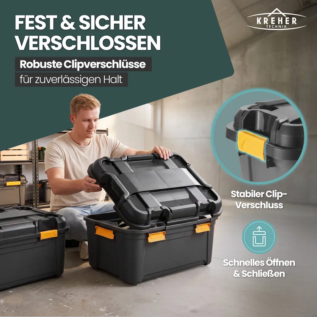 Kreher Bunker Aufbewahrungsbox 120 L wasserdicht schwarz