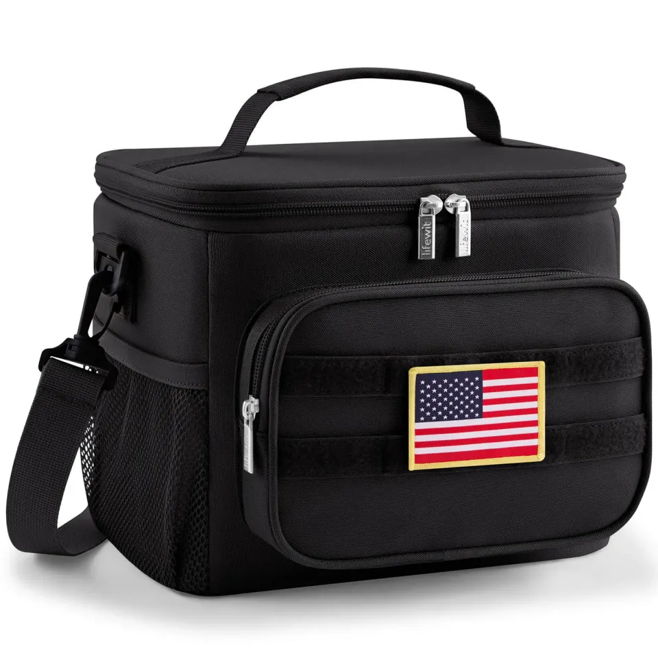 Lifewit Kühltasche Lunchtasche Groß Schwarz isoliert