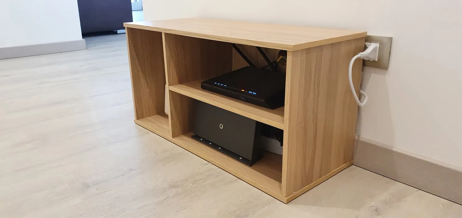 Iris Ohyama MDB-3S TV-Schrank hellbraun für 43 Zoll