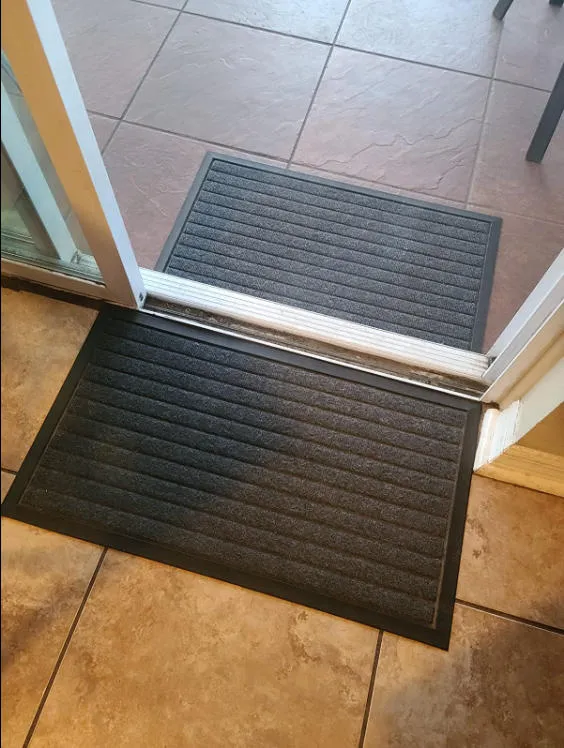 Lifewit Fußmatte Innen Grau 90x59 cm dünn rutschfest