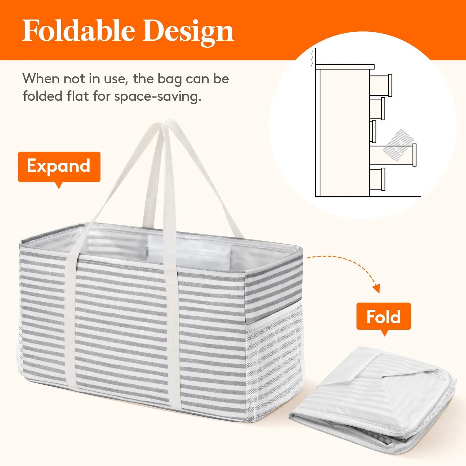 Lifewit Tragetasche faltbar 46L wasserdicht Grau