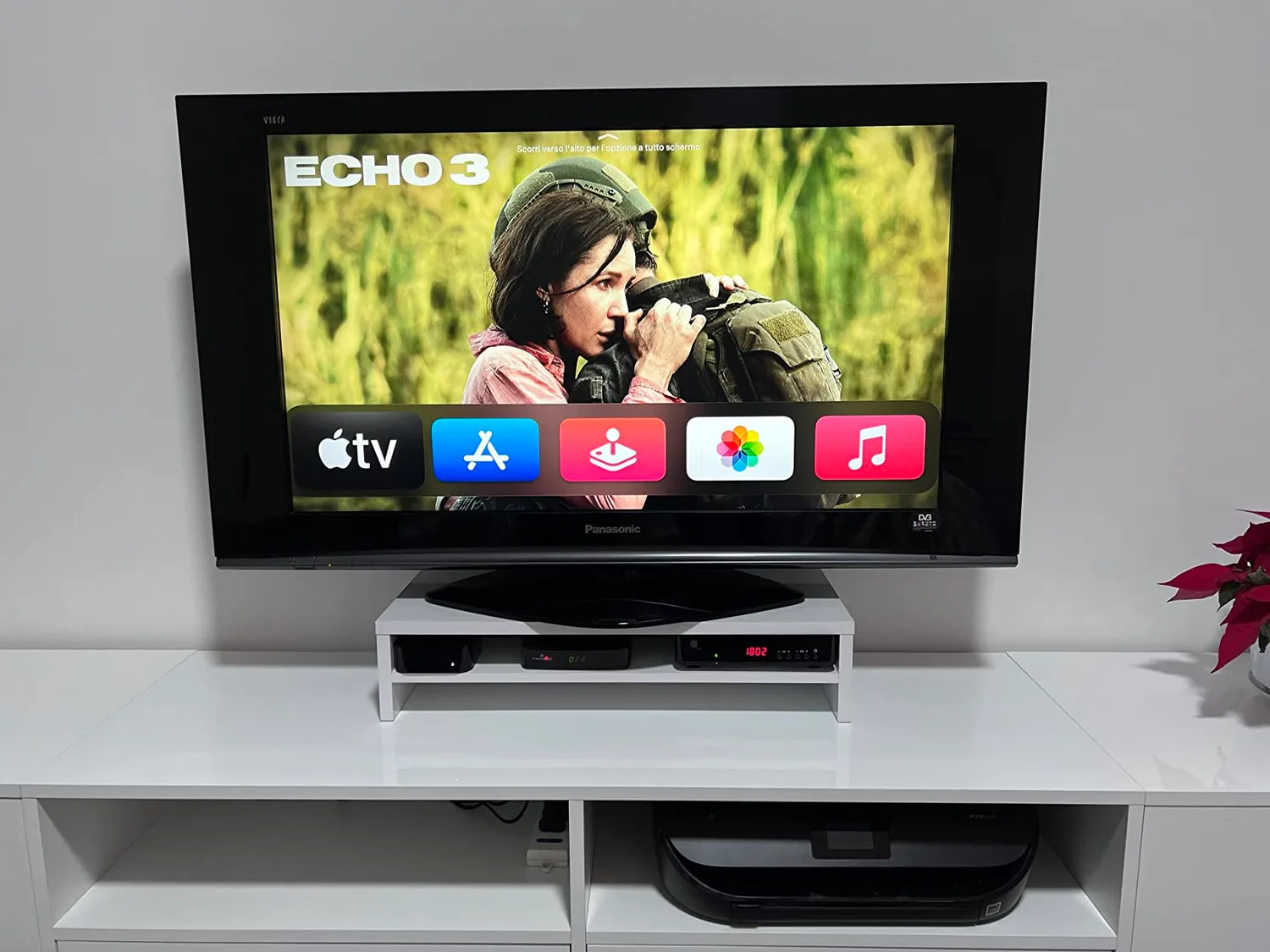 Iris Ohyama MS-590S Monitorständer Eiche weiß 27 Zoll