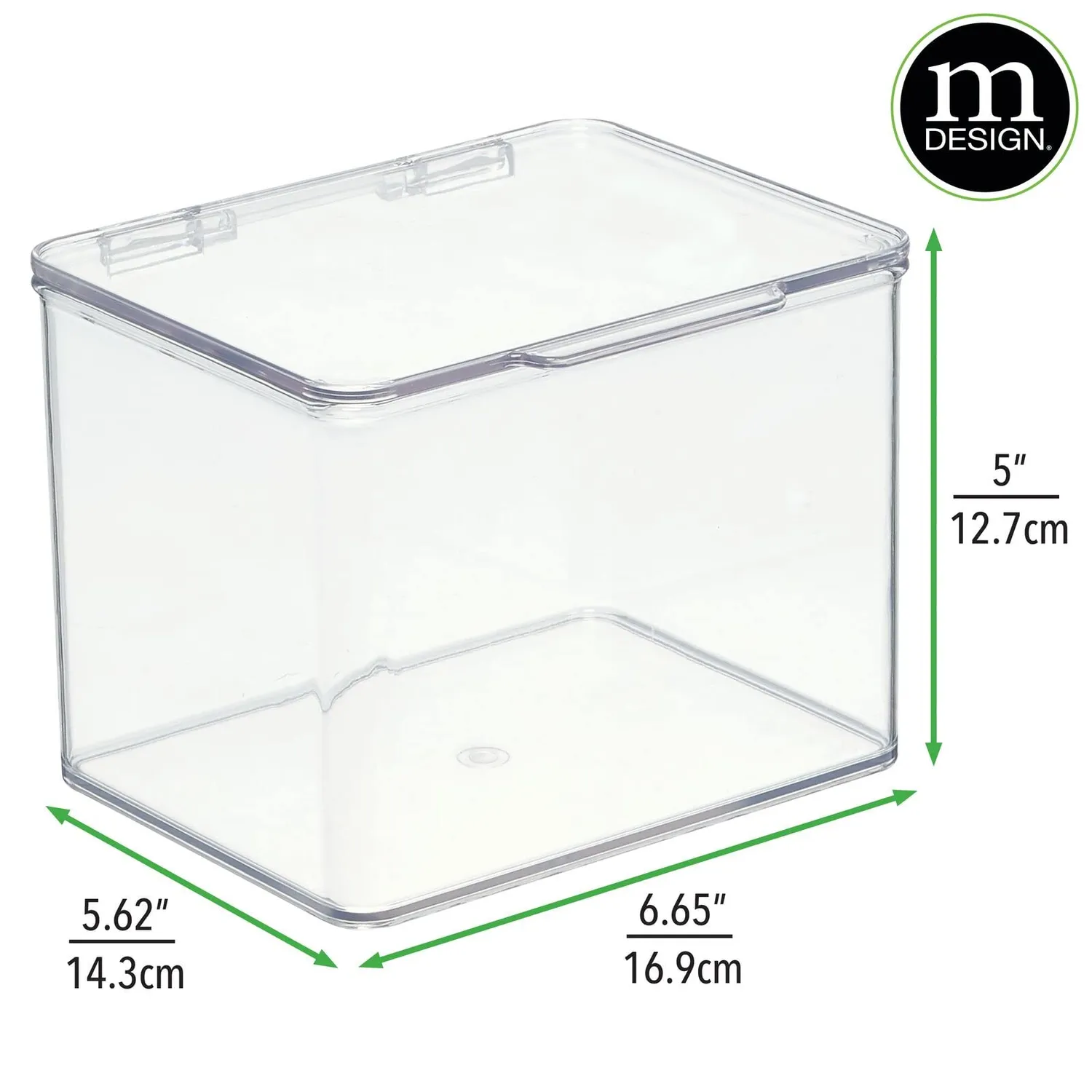 mDesign Küchen Organizer Vorratsdose 4er Set 2,1 L transparent