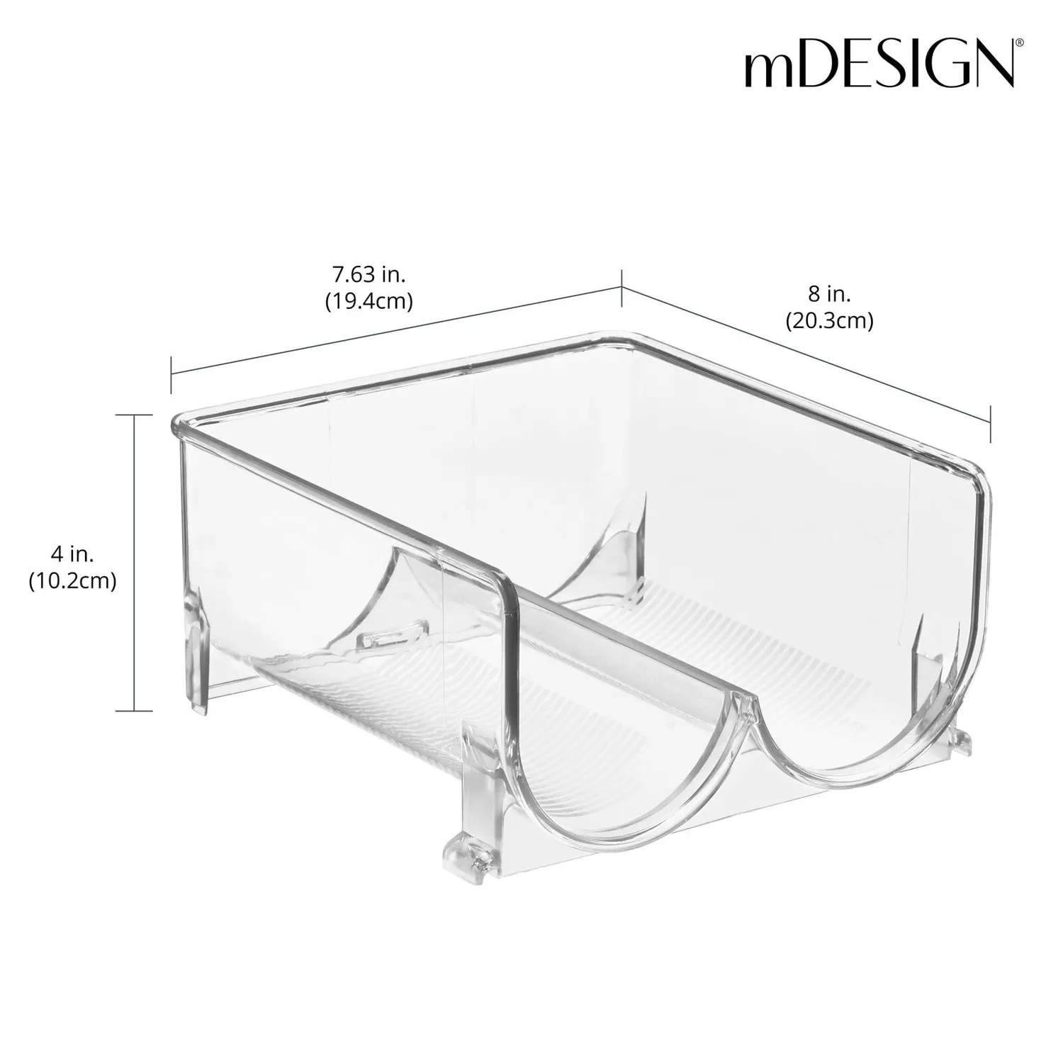 M Design Weinständer Flaschenhalter 8 Flaschen transparent