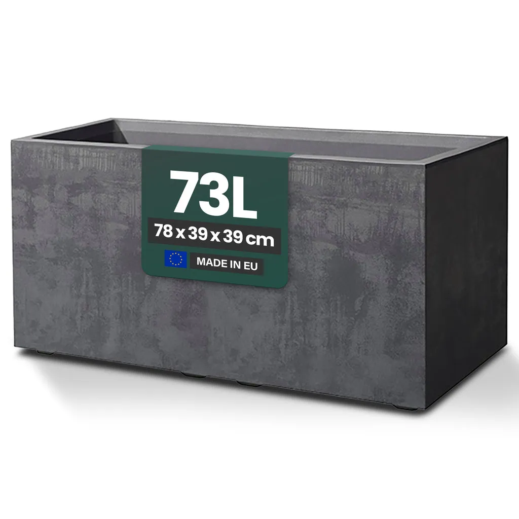 Kreher Millennium Pflanzkasten 40L Anthrazit eckig
