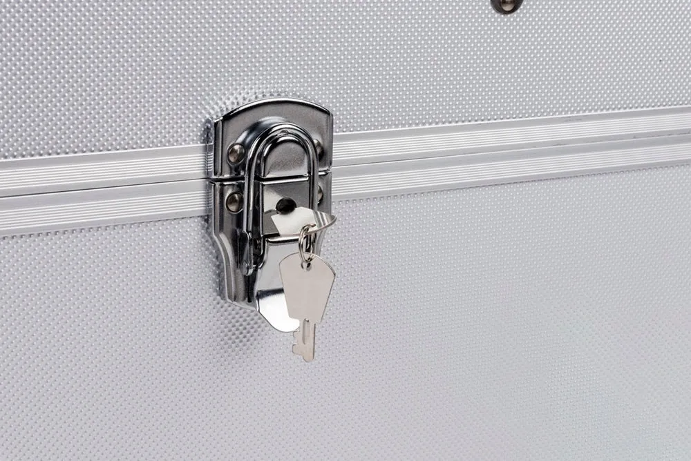 Kreher Transportkoffer Alurahmen 27 Liter Silber abschließbar