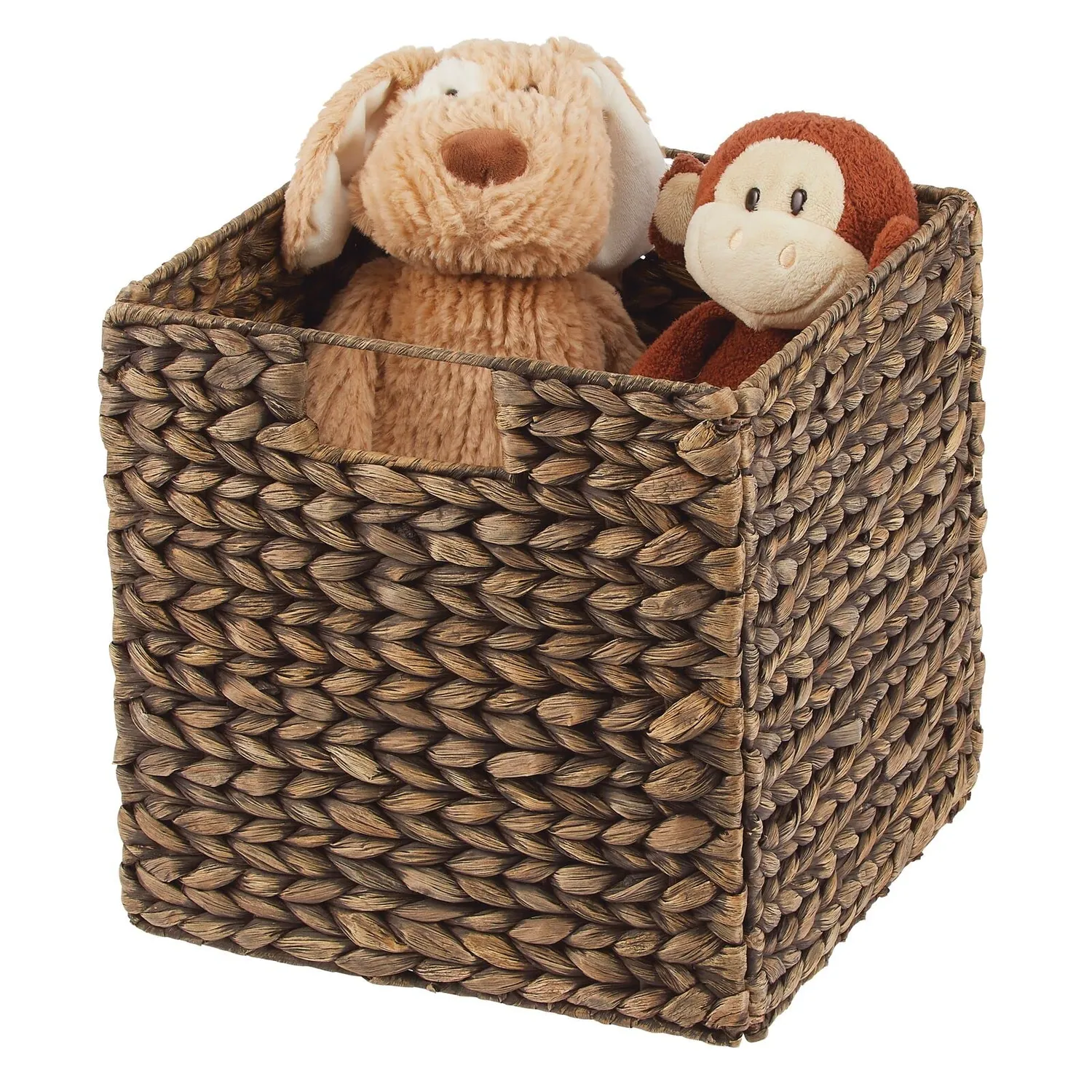 mDesign Aufbewahrungskorb Wasserhyazinthe 2er Set 26,7 cm