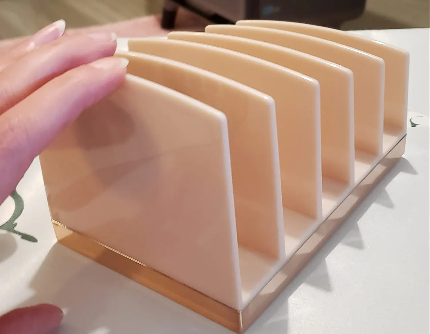 mDesign Kosmetik Organizer Schminkaufbewahrung transparent 5 Fächer