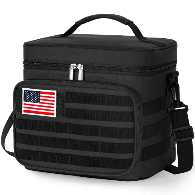 Lifewit Tactical Kühltasche 13L Schwarz auslaufsicher