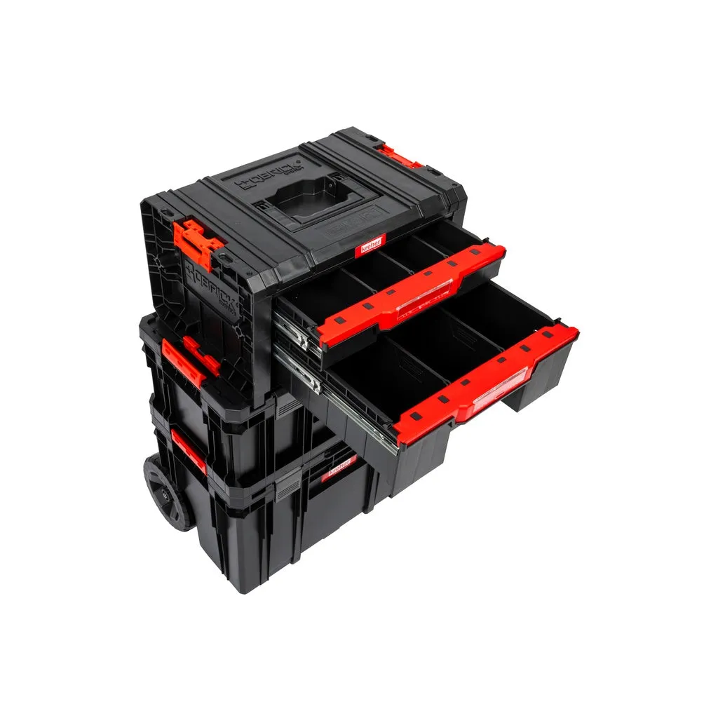 Kreher Q-Brick Two Werkstattwagen 3er Set V6 mit Rollen schwarz