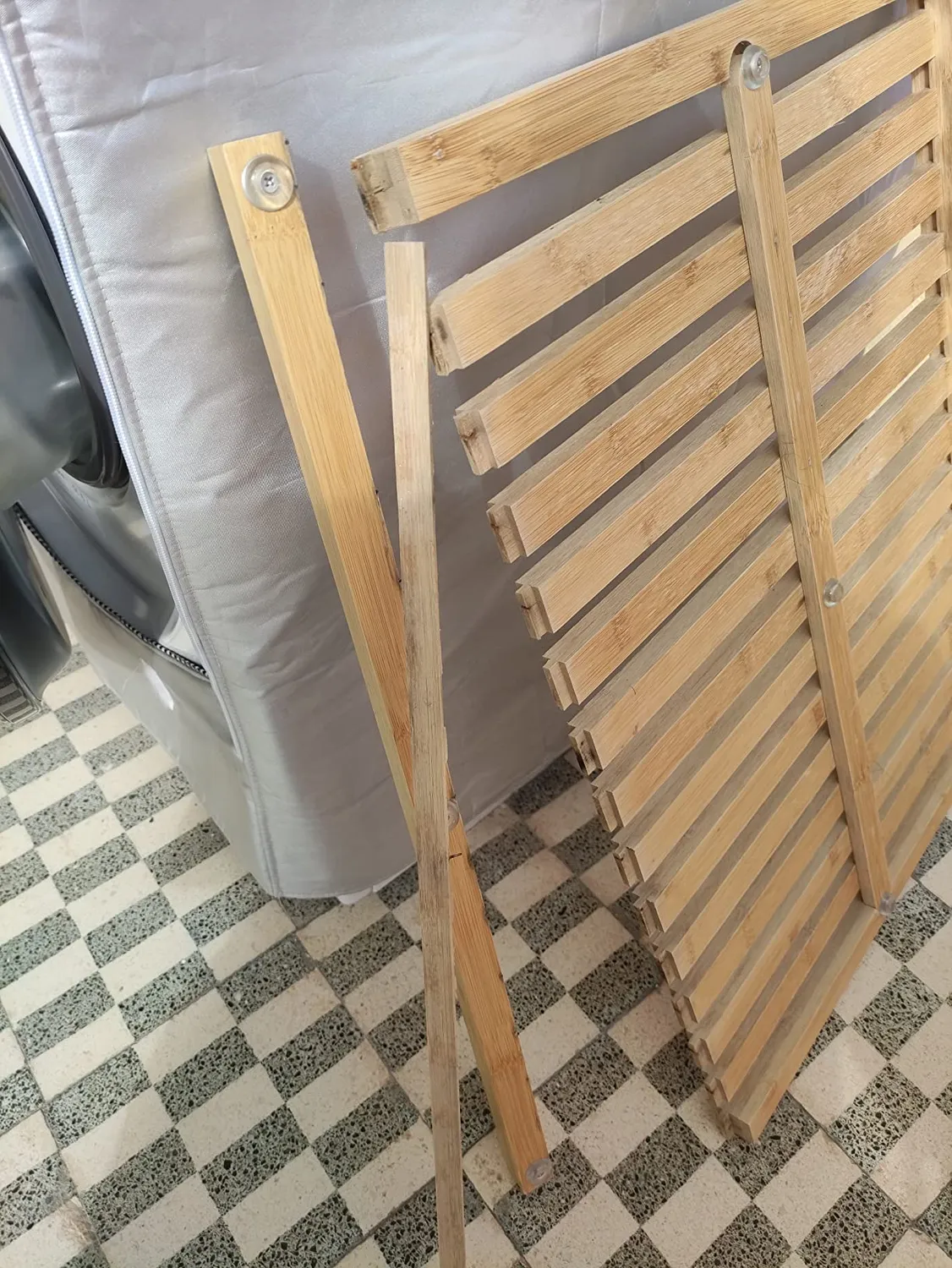 mDesign Badematte Bambus braun rutschfest